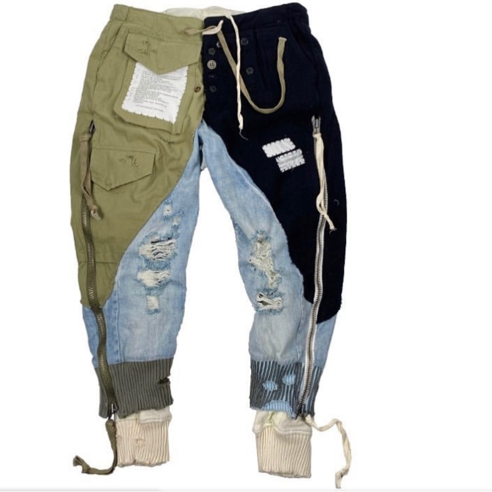 Greg Lauren Design Patchwork Jeans